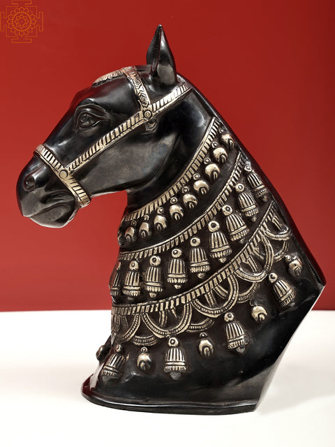 11" Horse Face Decorative Showpiece | Showpiece | Handmade