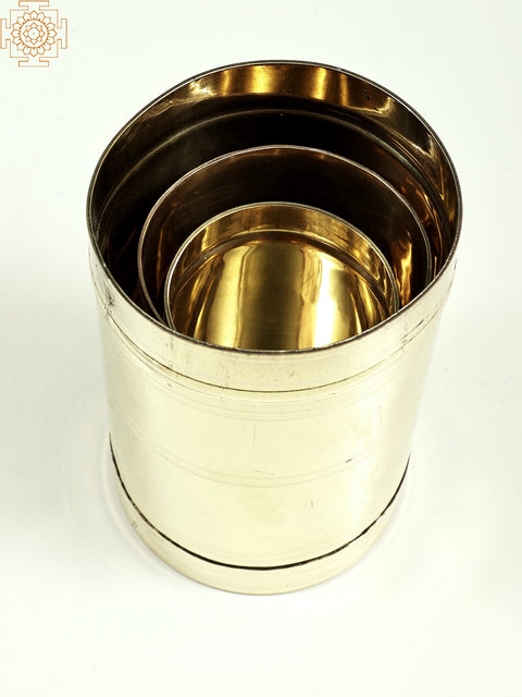6" Set of 3 Rice Storage Container | Handmade