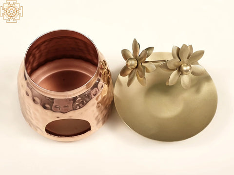 5" Finish Flower Design Diffuser Burner | Handmade