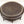 14" Brass Leaf Design Chowki | Handmade