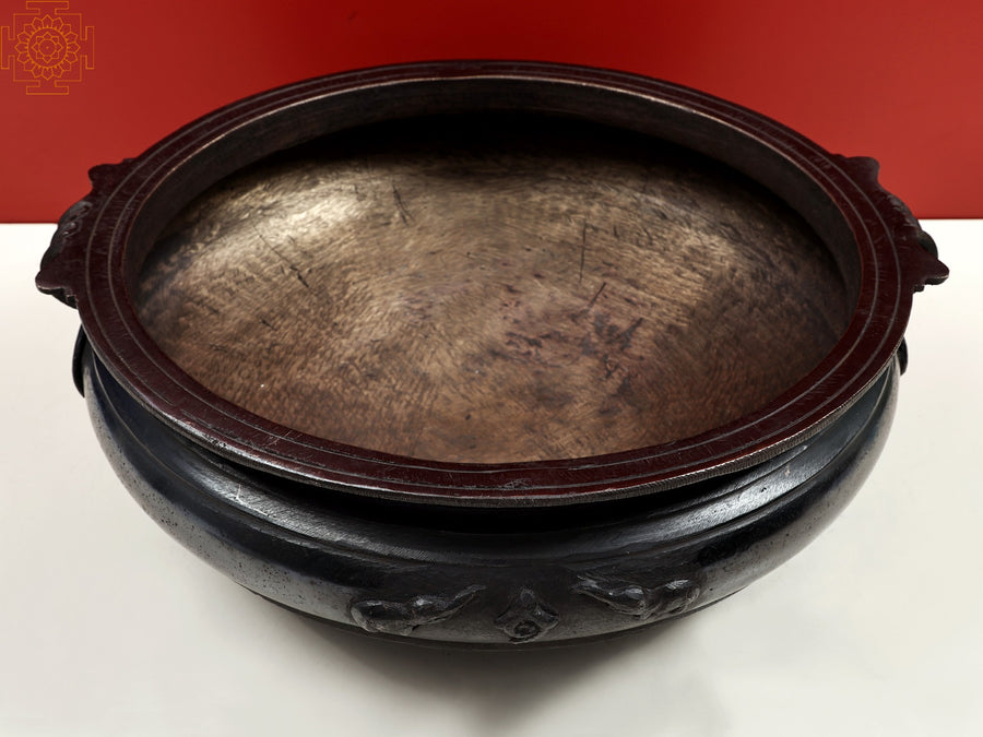 20" Brass Kerala Urli Handmade Decorative Bowl