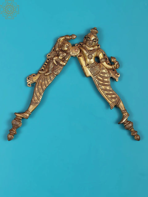 Brass Radha Krishna Design Nut Cutter | Handmade