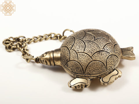 Brass Turtle Etra (Perfume) Bottle with Inner Lid and Screw Cap | Handmade