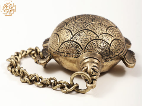 Brass Turtle Etra (Perfume) Bottle with Inner Lid and Screw Cap | Handmade