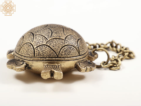 Brass Turtle Etra (Perfume) Bottle with Inner Lid and Screw Cap | Handmade