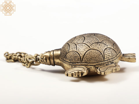 Brass Turtle Etra (Perfume) Bottle with Inner Lid and Screw Cap | Handmade
