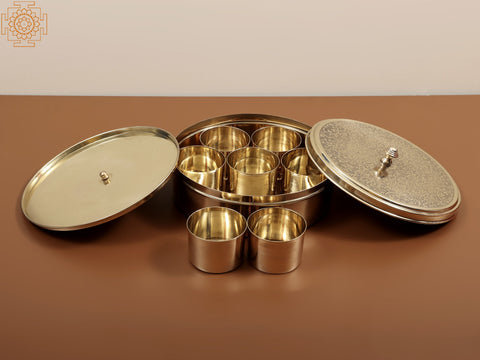 Spice Box | Brass Masala Box