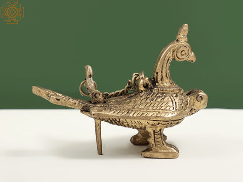 2" Small Brass Peacock Box | Handmade