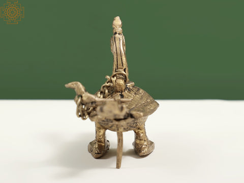 2" Small Brass Peacock Box | Handmade