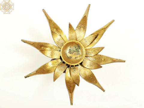 4" Handmade Decorative Lotus Candle Stand