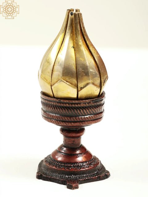 4" Handmade Decorative Lotus Candle Stand