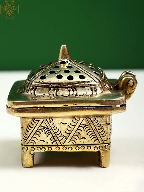 2" Small Brass Incense Burner | Handmade