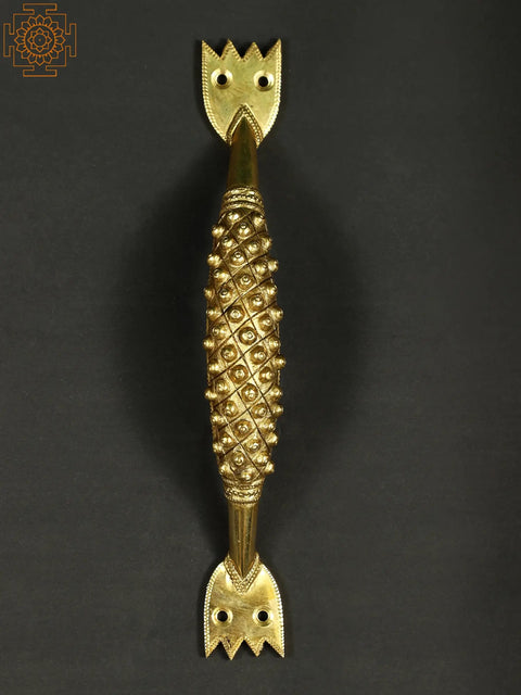 11" Brass Designer Door Handle