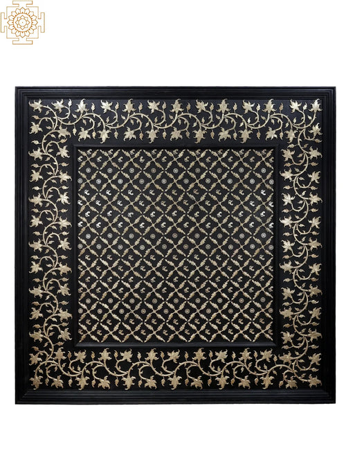72" Wood and Brass Decorative Ceiling Sculpture