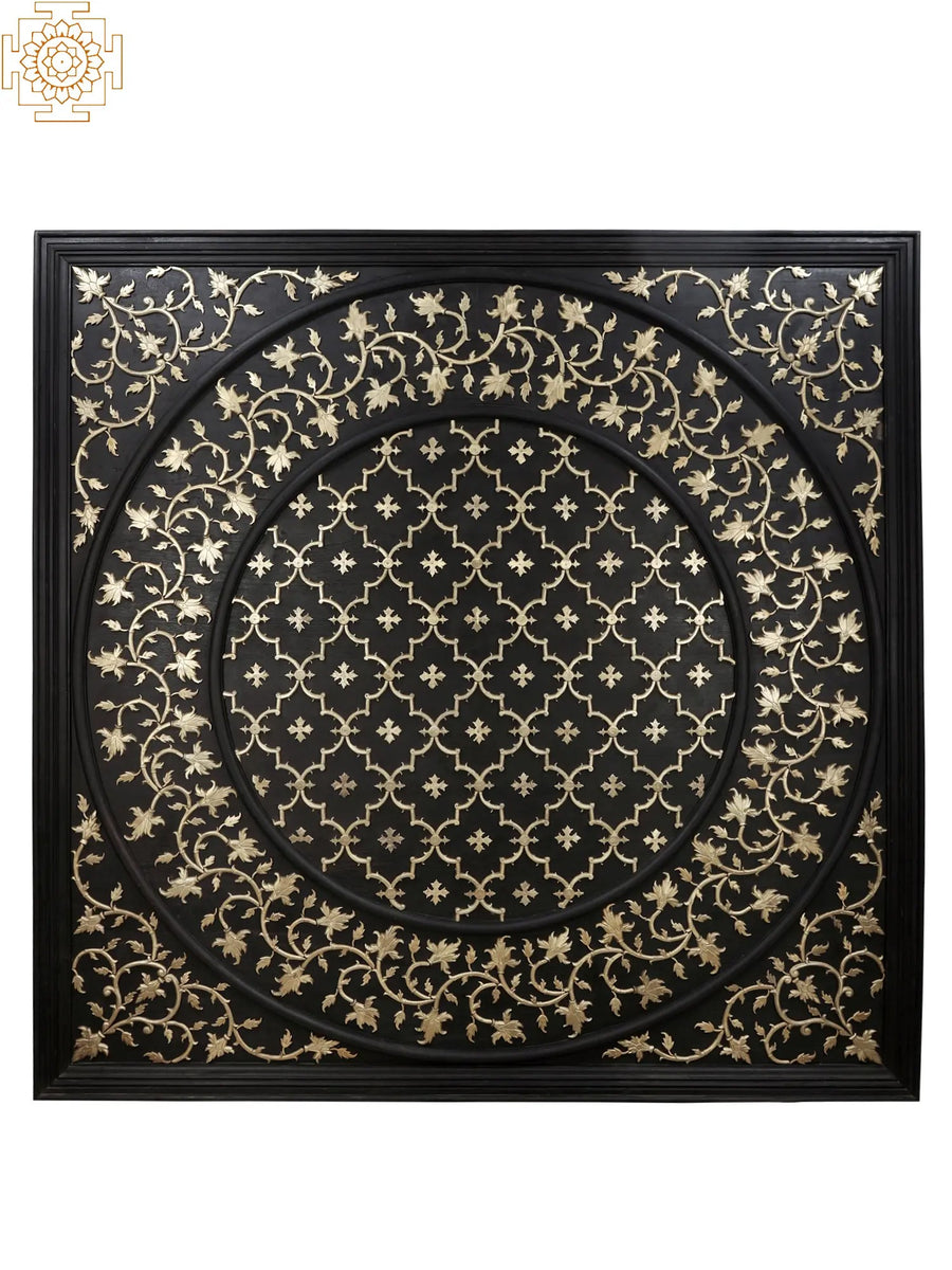72" Islamic Wooden Roof Panel Wall Decor