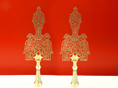 20" Couple of Falcon Design Alam (Pair) | Handmade