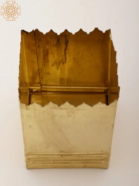 4" Small Brass Tulsi Planter