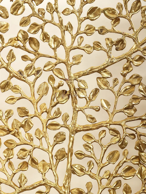 65" Brass Grill Board Tree Design Jali