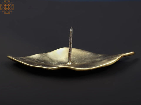 Brass Mango Leaf Wall Decor