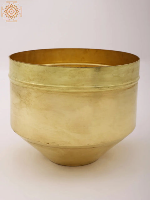 7" Traditional Rice Grains Measuring Brass Vessel