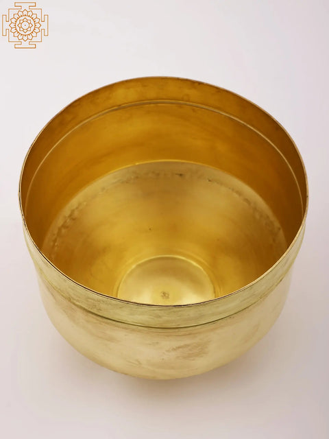 7" Traditional Rice Grains Measuring Brass Vessel