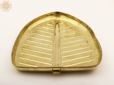 Brass Leaf Design Tray