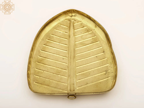 Brass Leaf Design Decorative Tray