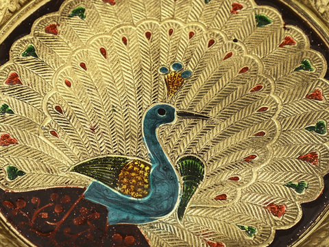 Brass Peacock Design Plate