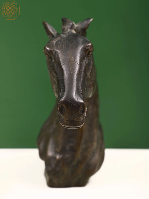8" Brass Decorative Horse Head