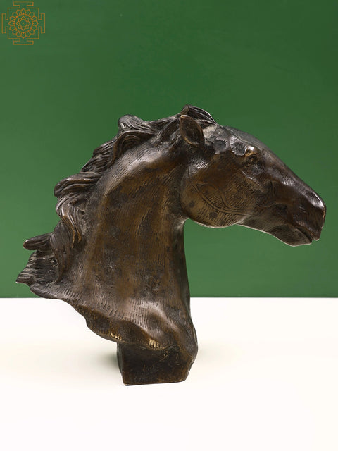8" Brass Decorative Horse Head