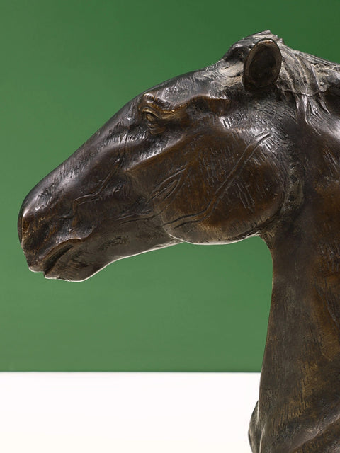 8" Brass Decorative Horse Head