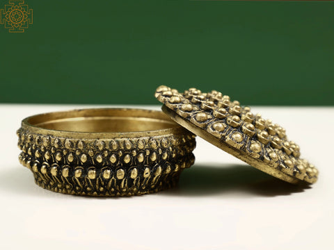 Brass Kumkum Box