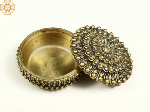 Brass Kumkum Box