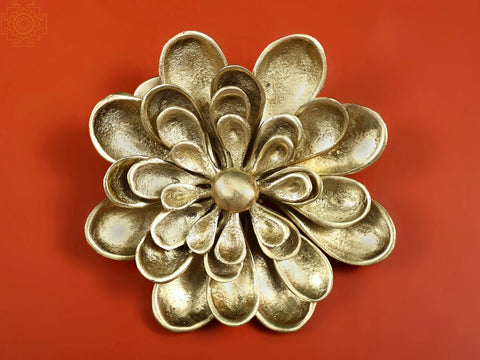 Flower Brass Wall Hanging