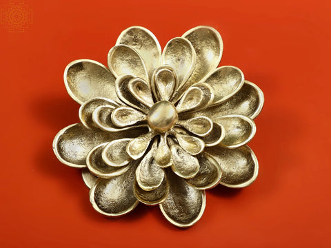 Flower Brass Wall Hanging
