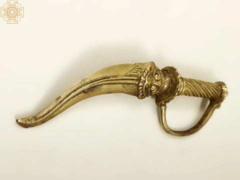 11" Brass Kirtimukha Design Dagger