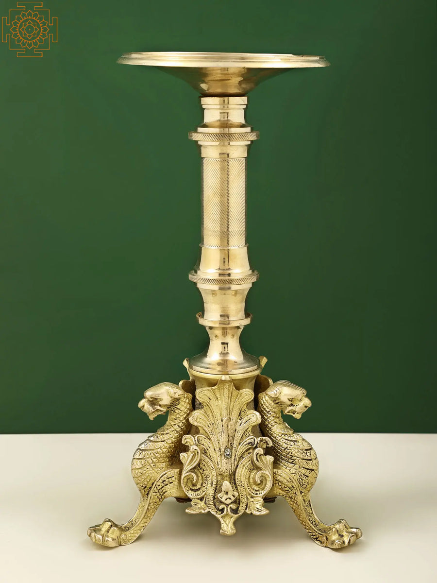 Brass Candle Holder Stand for Home Decor