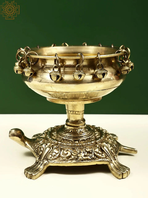 Brass Urli on Tortoise