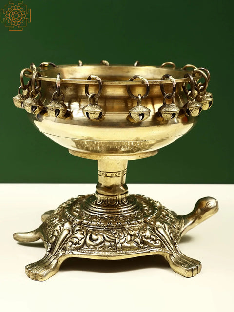 Brass Urli on Tortoise