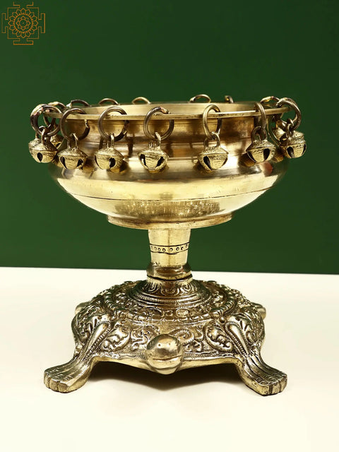Brass Urli on Tortoise