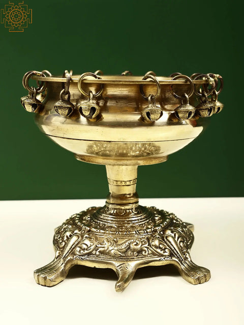 Brass Urli on Tortoise
