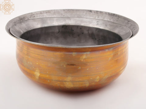 Set of 2 Brass Traditional Cookware (Patila)