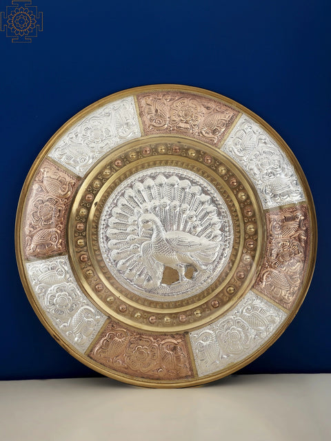 Brass and Copper Embossed Plate