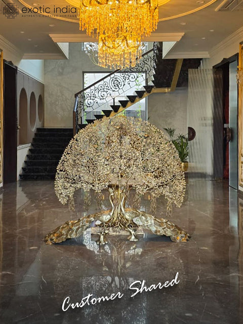 57" Brass Super Large Tree of Life