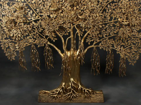 57" Brass Super Large Tree of Life