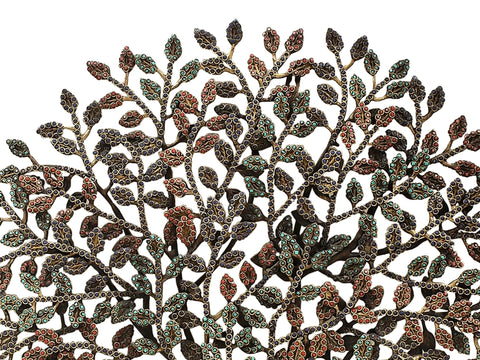 23" Brass Tree Wall Mounted with Inlay Work