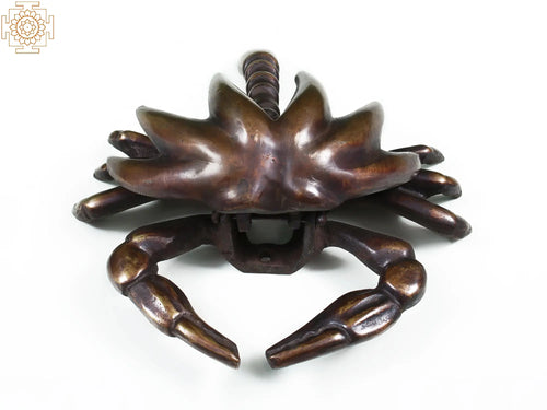 7" Brass Crab Door Knocker for Home Decor