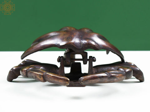 7" Brass Crab Door Knocker