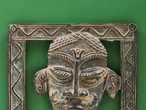 6" Small Vintage Tribal Men Wall Hanging