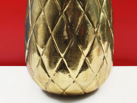 36" Large Brass Good Luck Pineapple